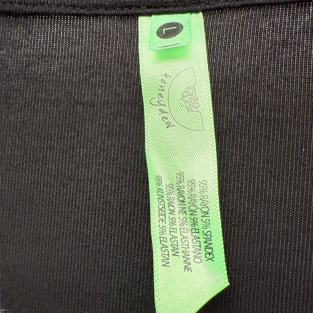 HONEYDEW Robe Black Size Large Stretch Rayon Blend Kimono Womens Loungewear - Picture 7 of 11